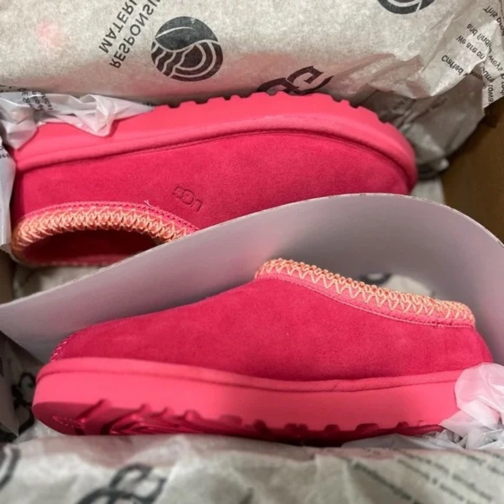 Ugg Women's Tasman Slipper Pink Glow Size 5 NEW In Box